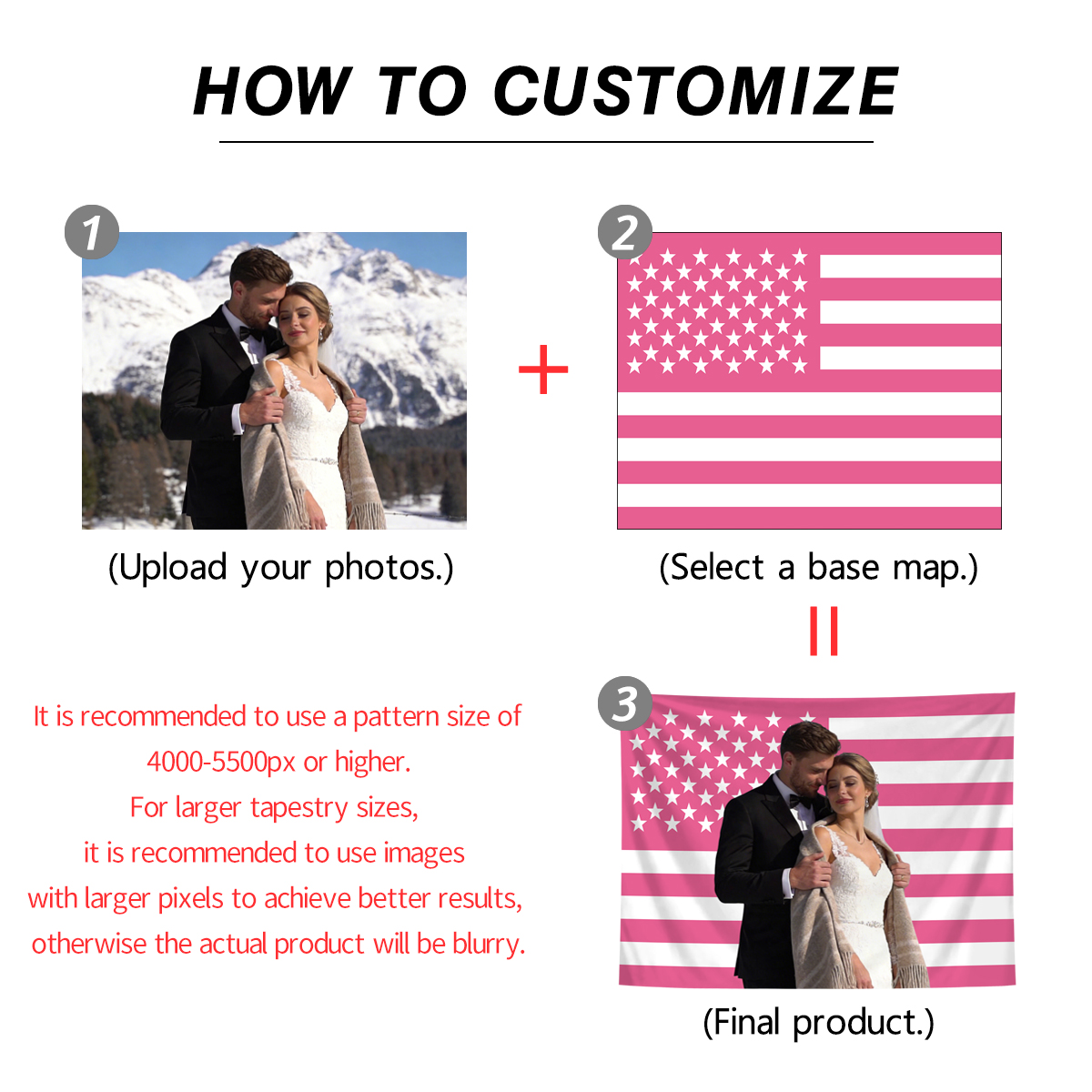 1pc Personalized photo customi - Textiles For Home avis et prix