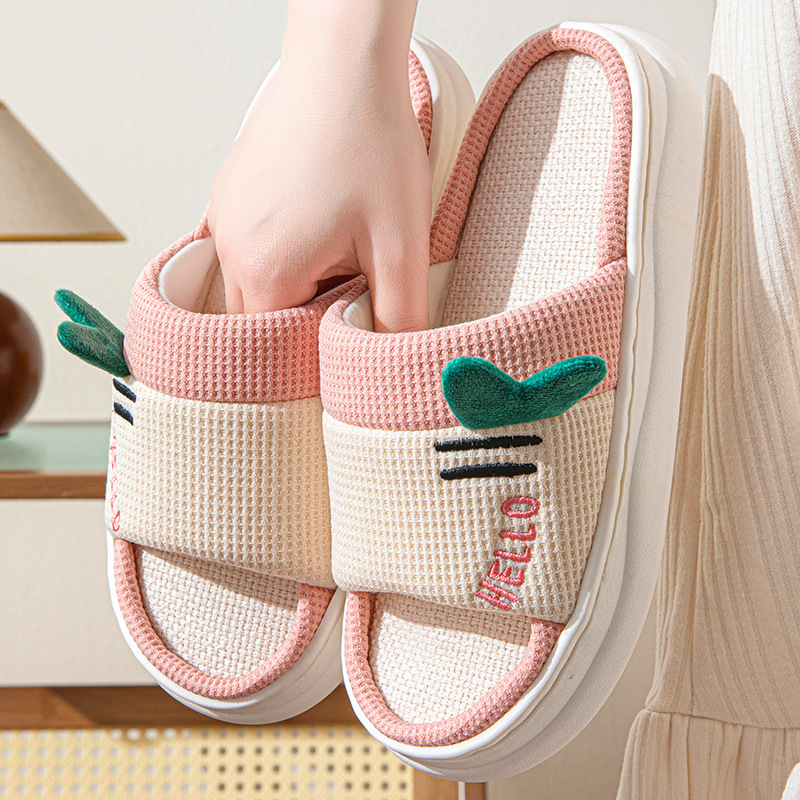 New Style Linen Slippers for W - Textiles For Home avis et prix