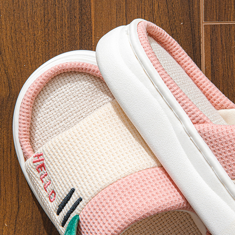 New Style Linen Slippers for W - Textiles For Home avis et prix