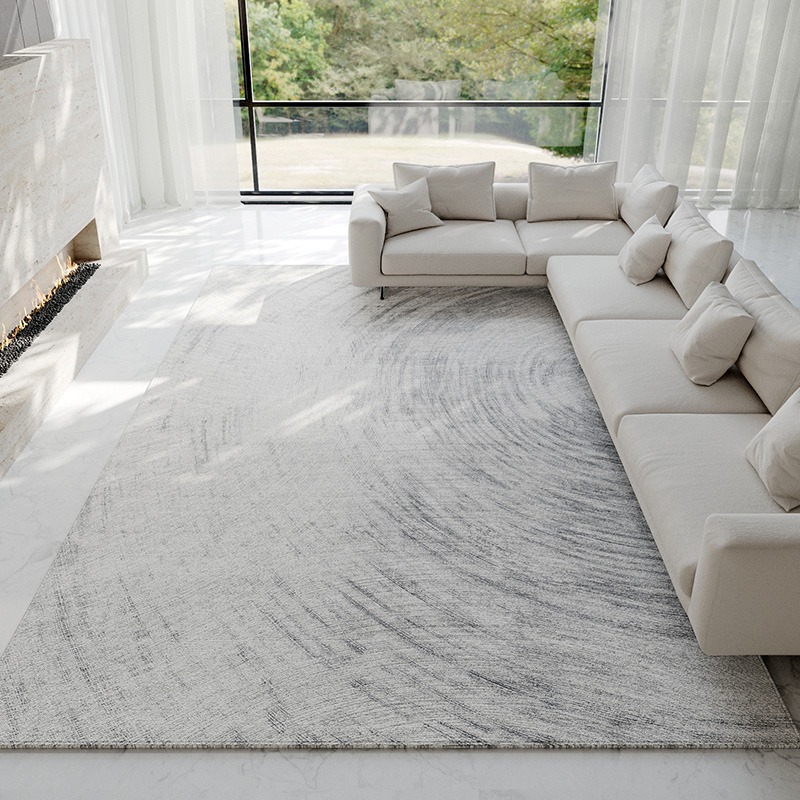Abstract Light Gray Carpet Mod - Home Textiles Luxury avis et prix
