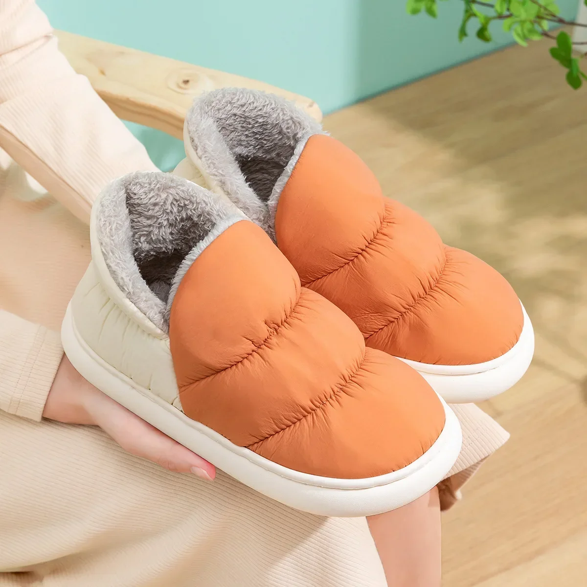 Women Men Slippers Winter Down - Textiles For Home avis et prix