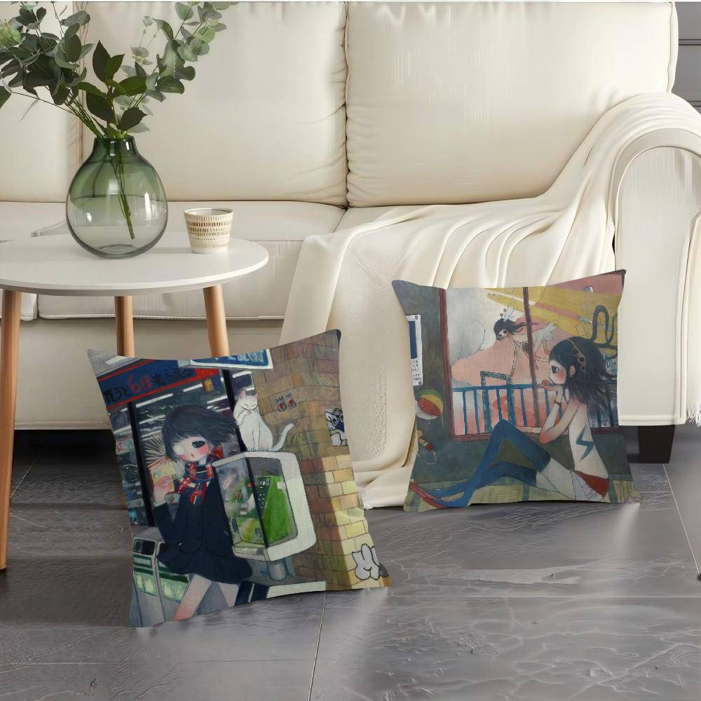Art Aya Takano Girl  Pillow An - Aya Home Textiles avis et prix
