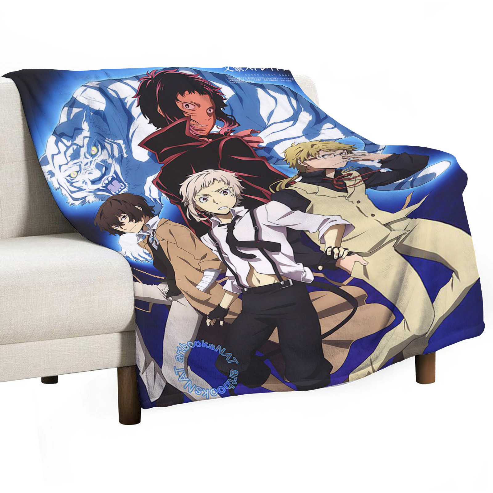 Bungo Stray Dogs Sofa Throw Bl - Home Textiles Luxury avis et prix