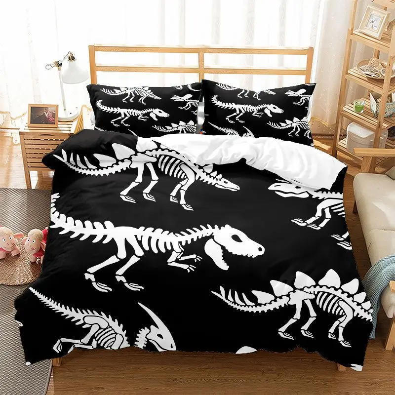 Roar Dinosaur Skeleton Bedding - Bed Sheet Microfiber avis et prix