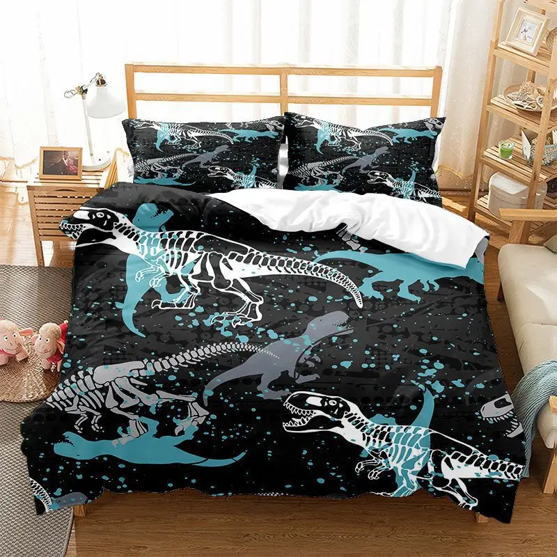 Roar Dinosaur Skeleton Bedding - Bed Sheet Microfiber avis et prix