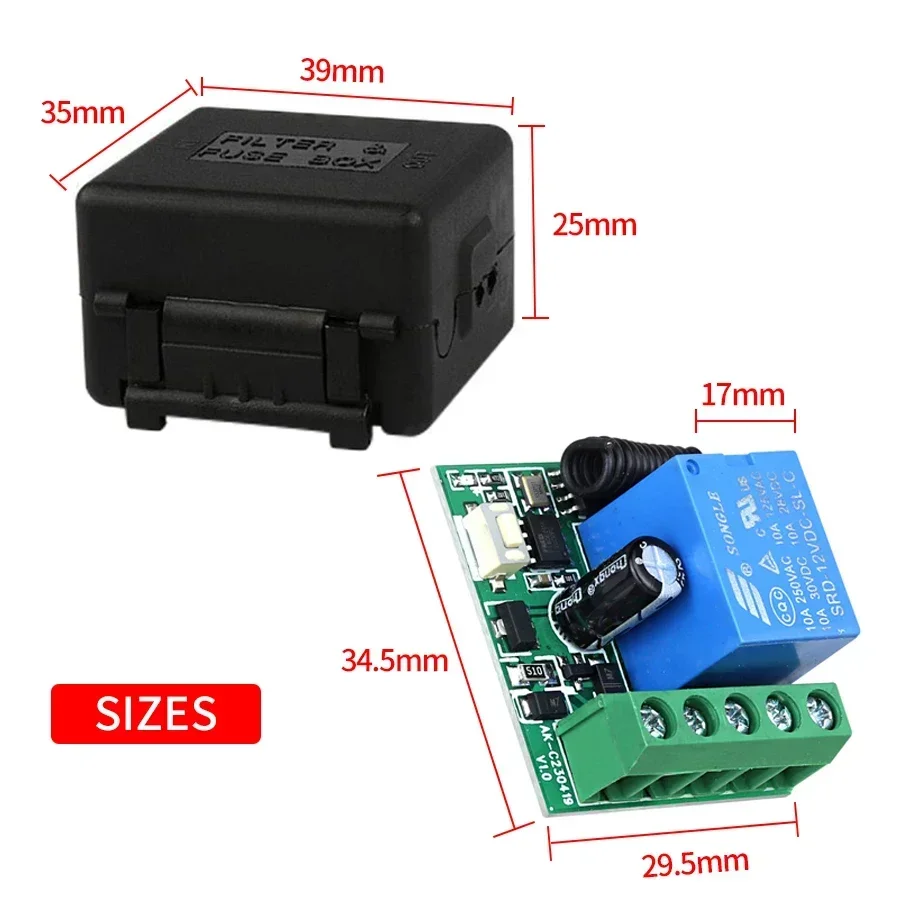 DC 12V Remote Control Smart Sw - 433Mhz Receiver Module recensione e prezzo