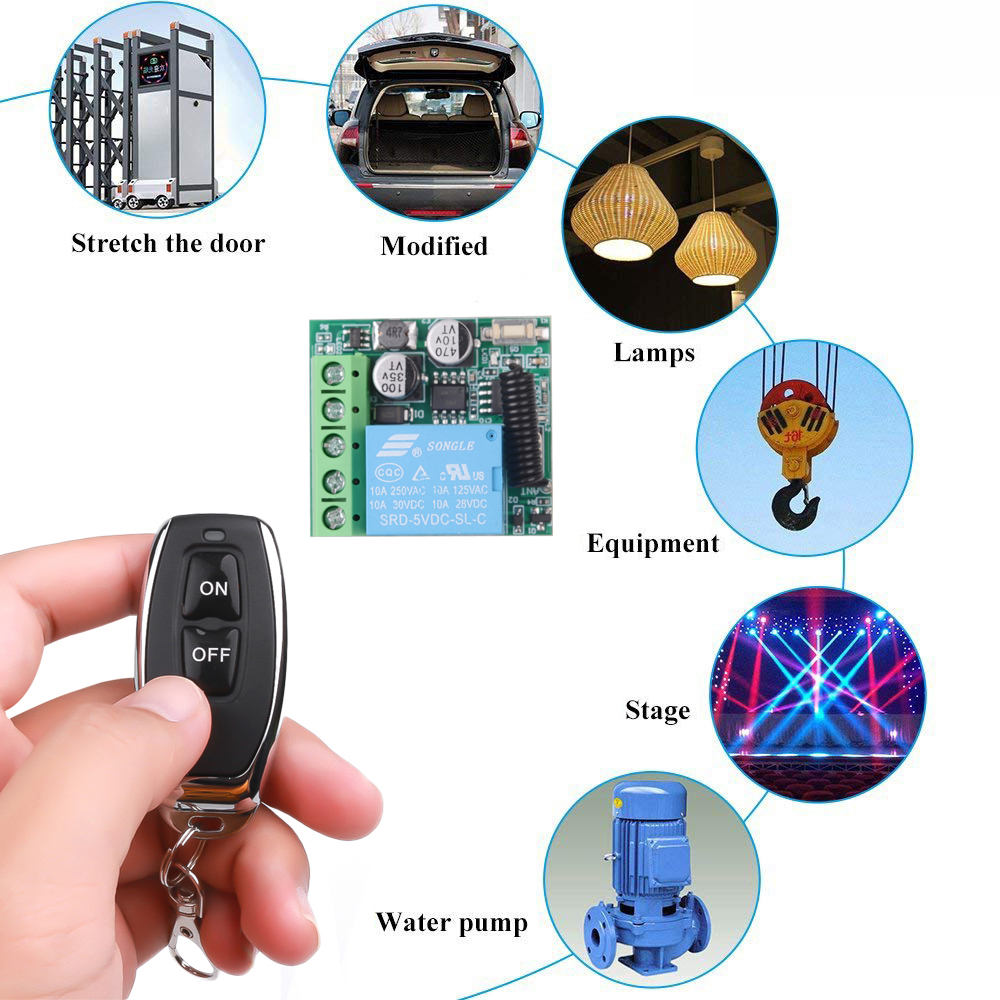 DC 12V 433Mhz RF Wireless Remo - Diy Home Automation Controller recensione e prezzo