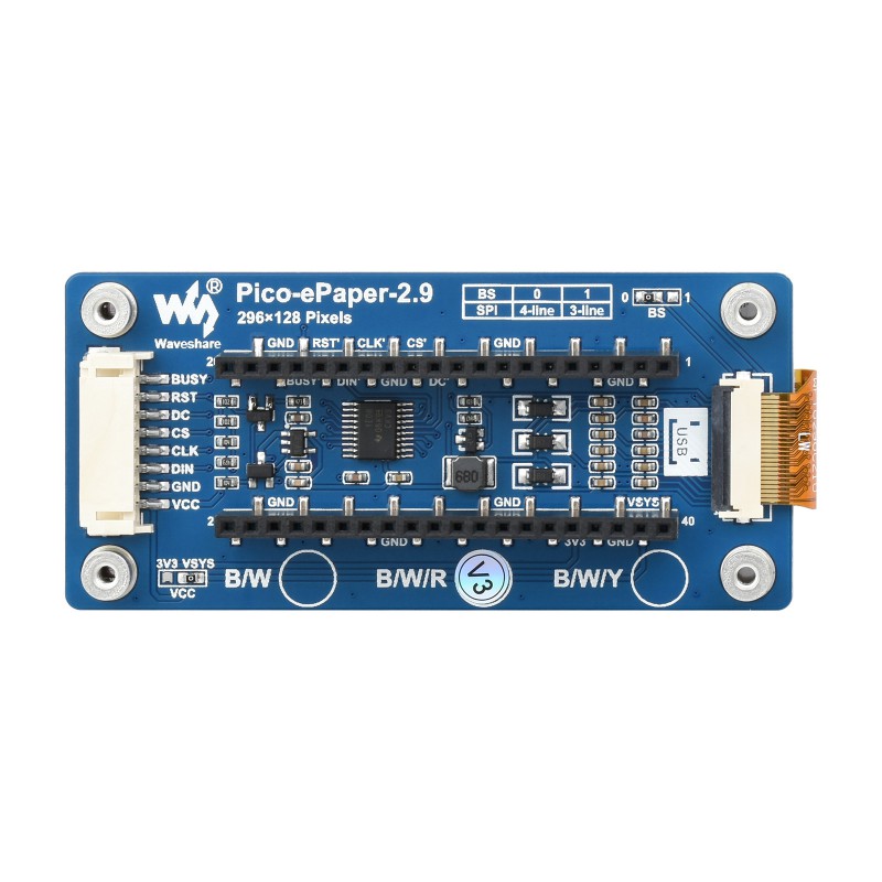 Waveshare Pico-ePaper-2.9-B,2. - Display Epaper 2.9 recensione e prezzo
