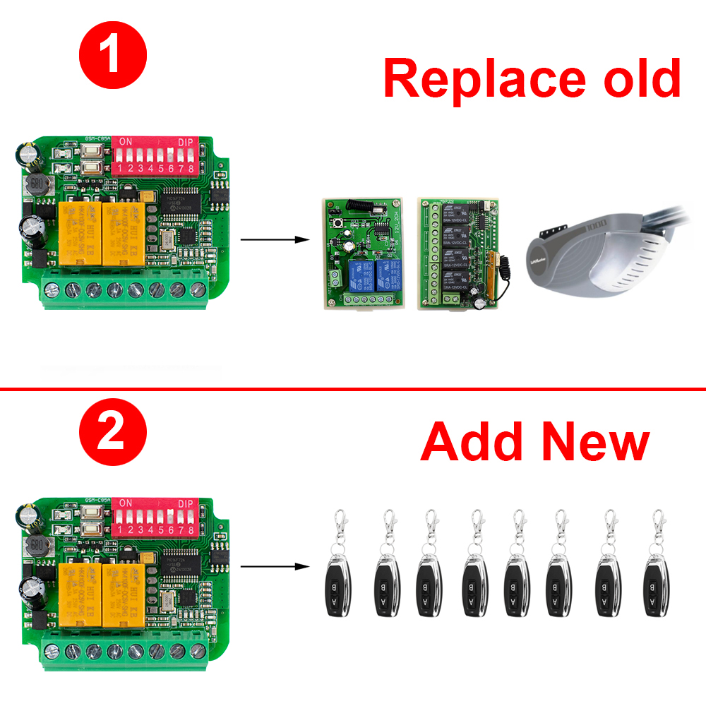 Garage Door Receiver Controlle - 433Mhz Receiver Module recensione e prezzo