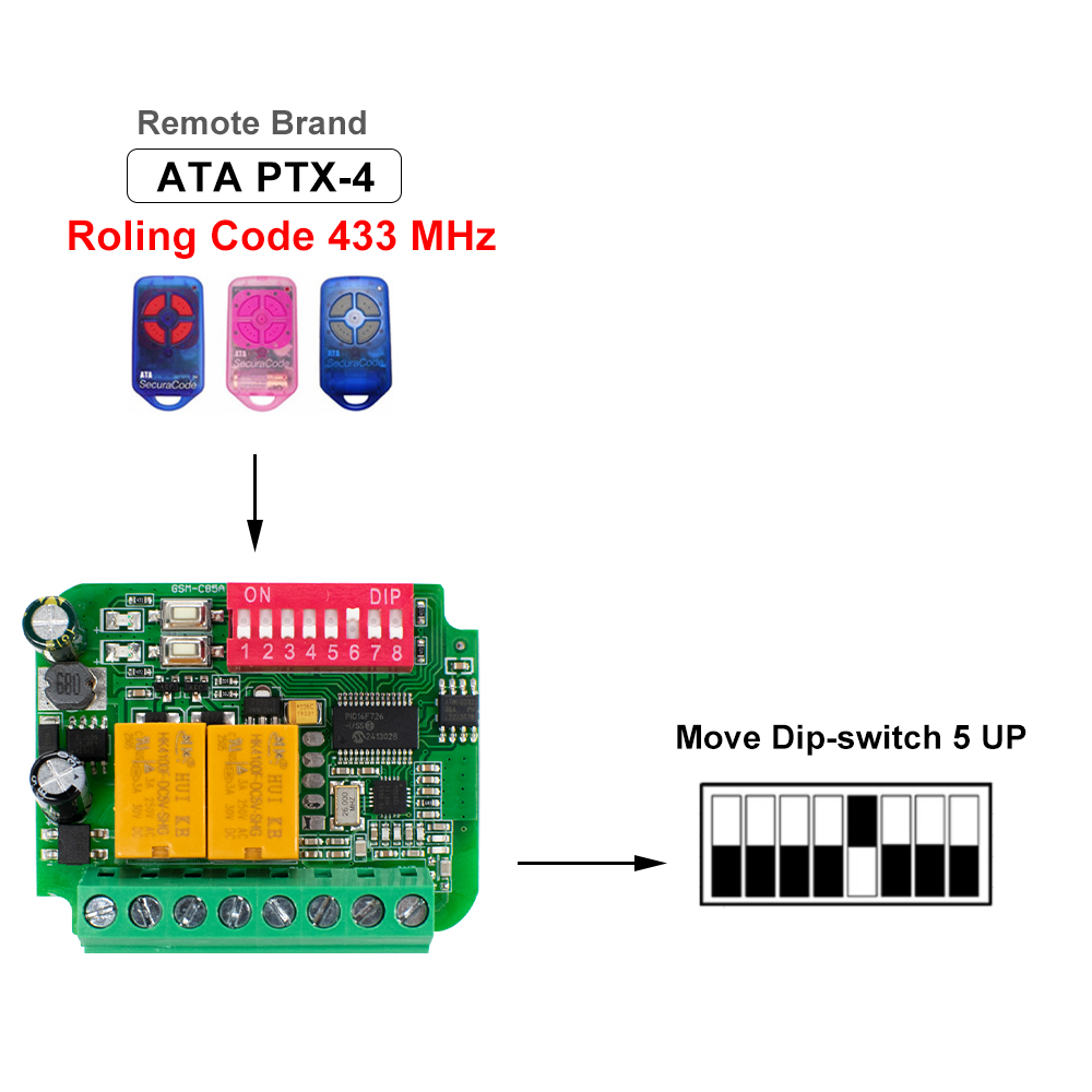 Garage Door Receiver Controlle - 433Mhz Receiver Module recensione e prezzo