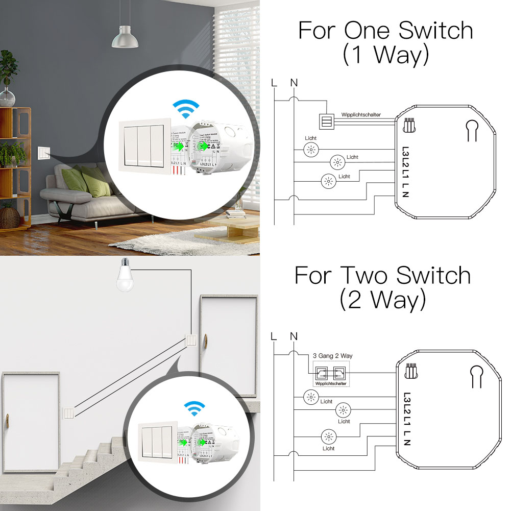 Wifi 3Gang 1/2 Way Mini DIY Li - Diy Home Automation Controller recensione e prezzo