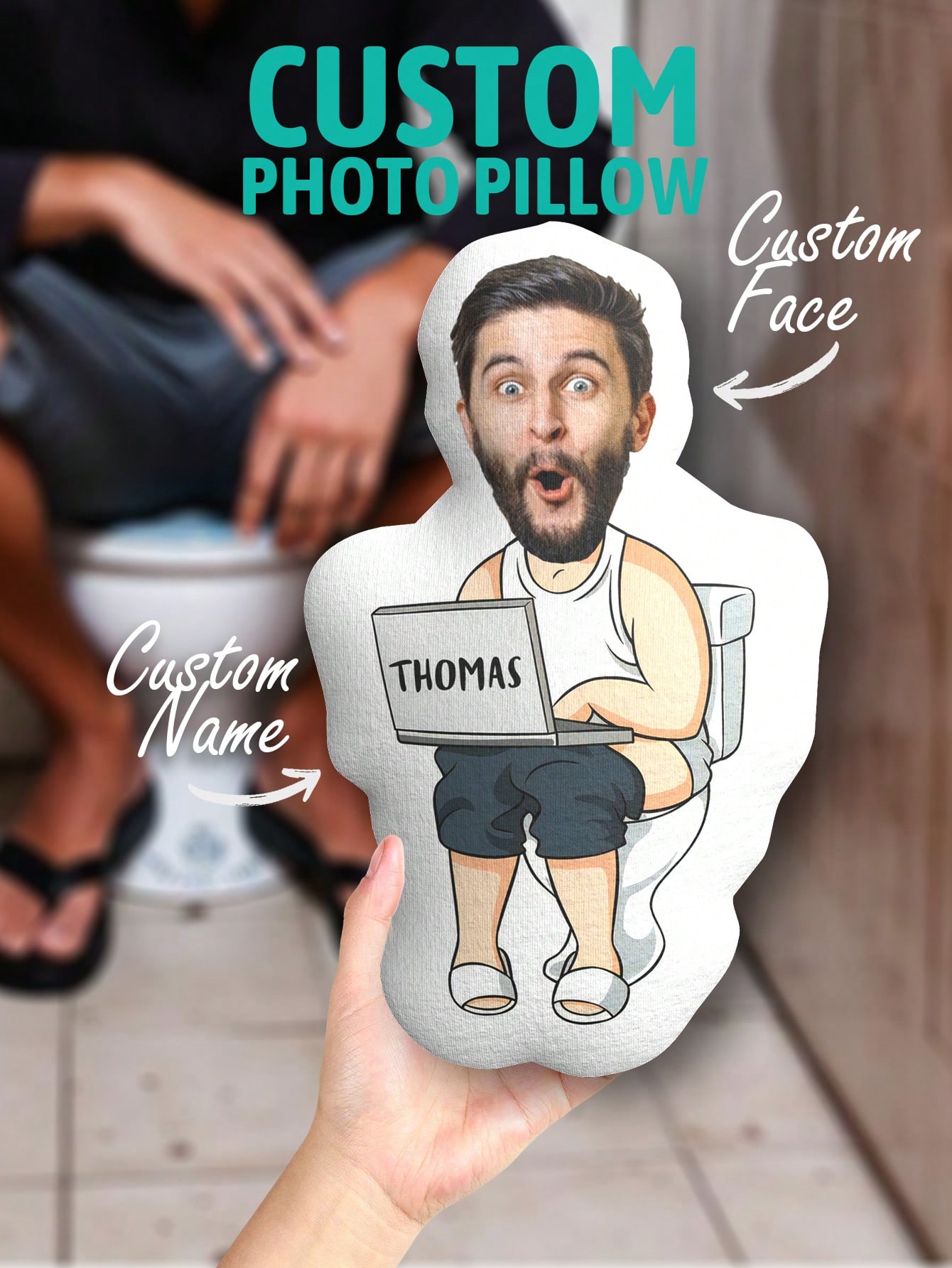 Custom Funny Ugly Face Pillow  - Textiles For Home avis et prix