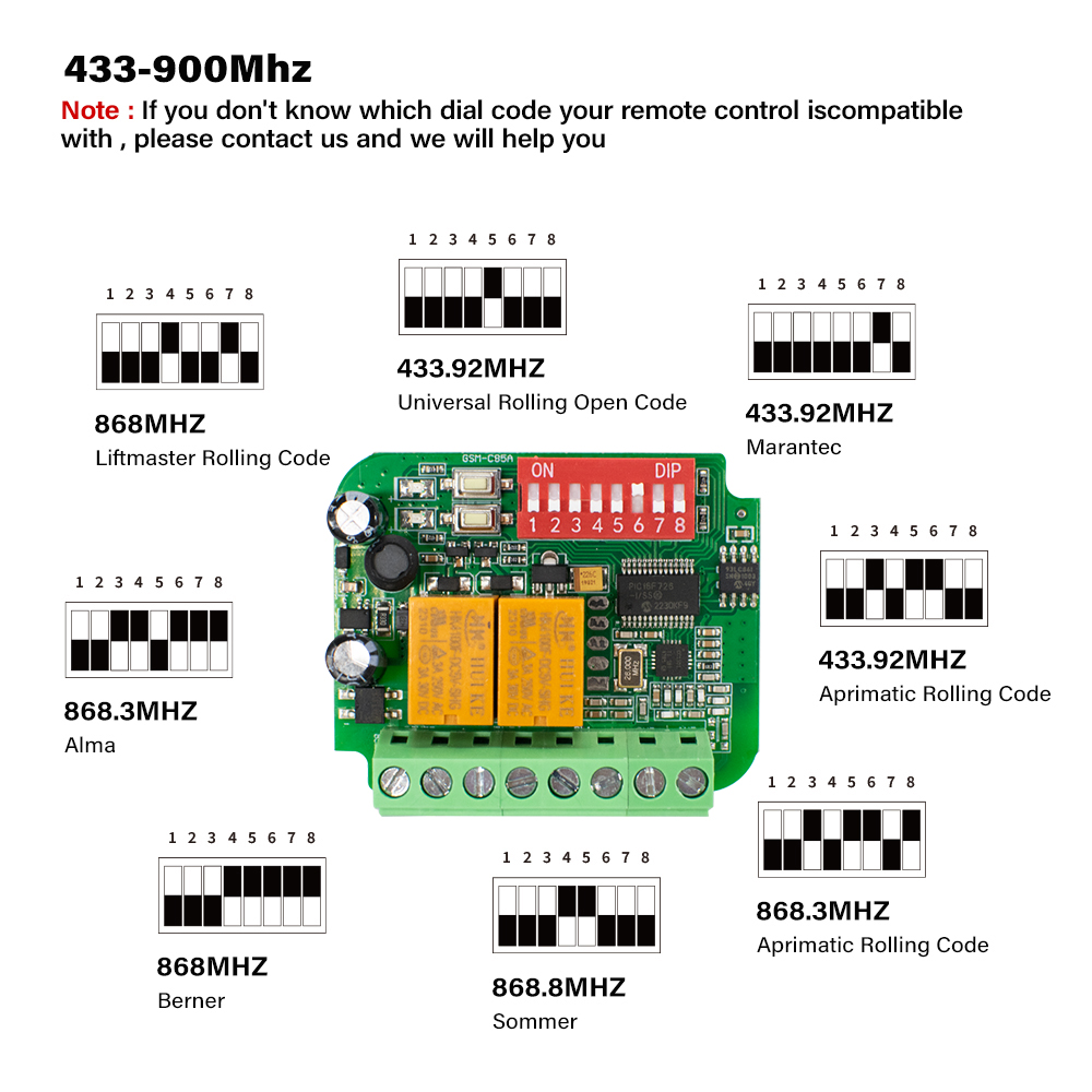 1-10pcs Universal Garage Recei - 433Mhz Receiver Module recensione e prezzo