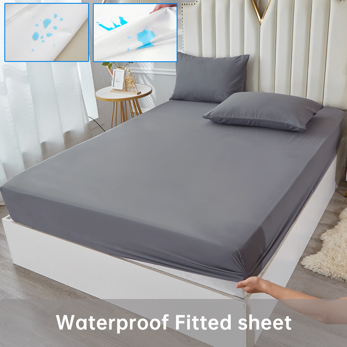 3/4pcs Solid Beding Set, Water - Bed Sheet Microfiber avis et prix