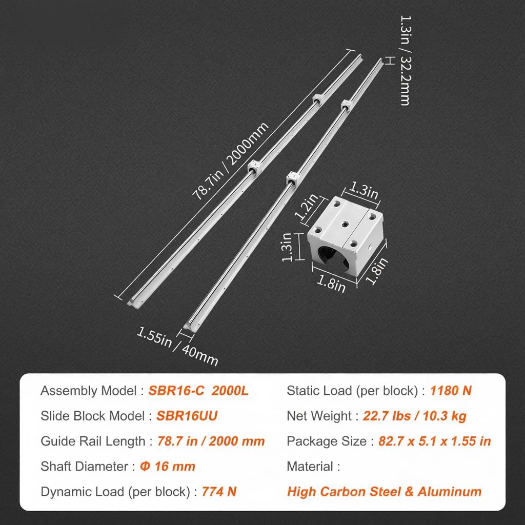 Linear Sliding Track Set 2000m - Diy Automation Projects recensione e prezzo