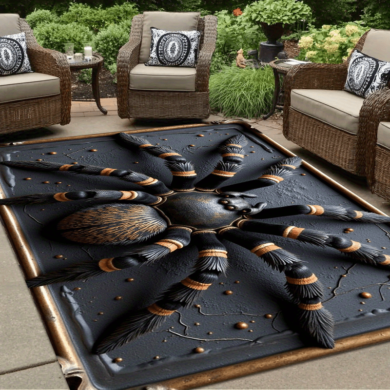 Black Spider Pattern Entrance  - Home Textiles Rug avis et prix