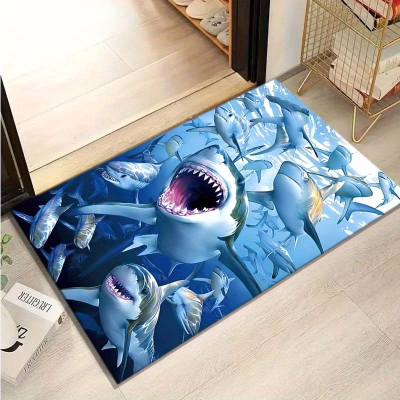 3D Shark Rug for Living Room D - Home Textiles Rug avis et prix