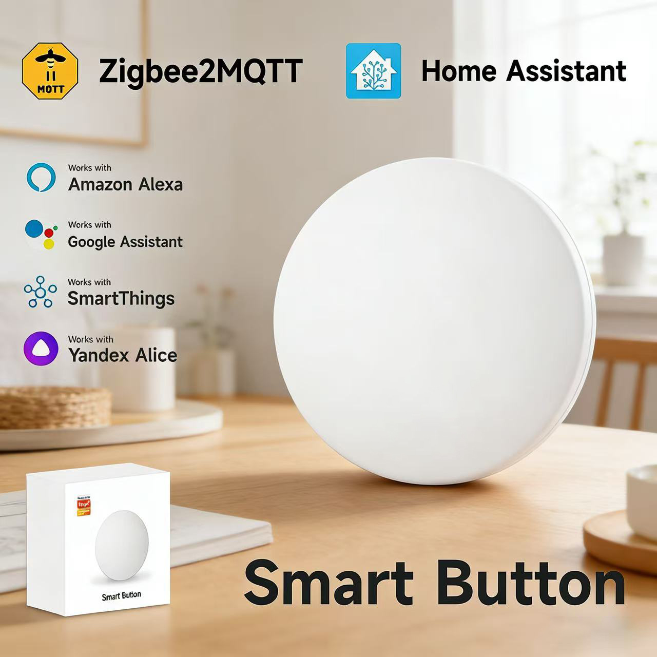 Zigbee3.0 2MQTT Smart Button S - Home Automation Ideas recensione e prezzo