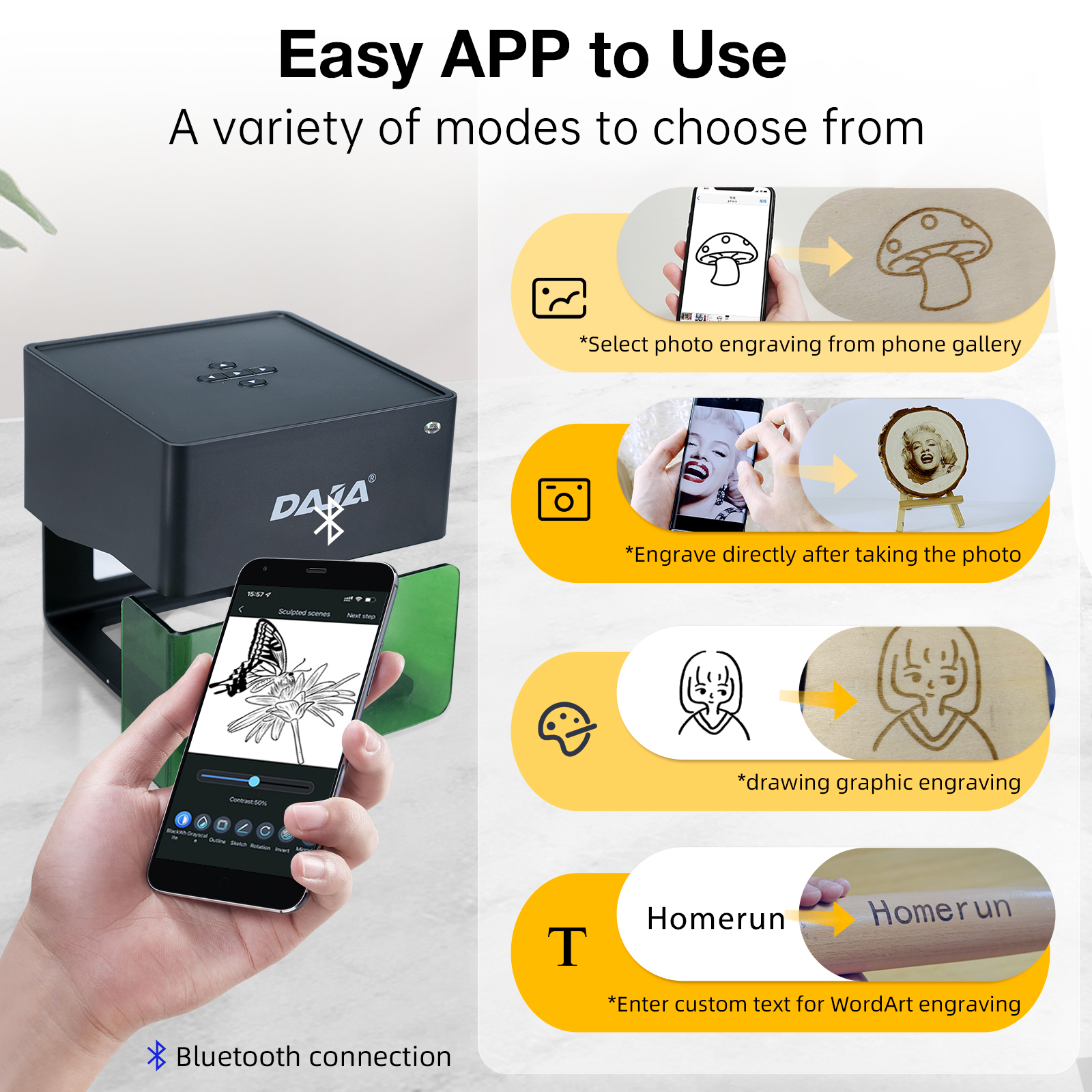 DAJA DJ6 Mini Portable Laser E - Diy Automation recensione e prezzo